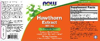 NOW Hawthorn Extract 300 mg - supplement