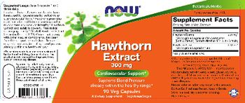 NOW Hawthorn Extract 300 mg - supplement