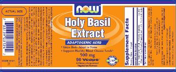 NOW Holy Basil Extract 500 mg - supplement