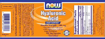 NOW Hyaluronic Acid Double Strength - 100 mg - supplement