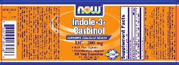 NOW Indole-3-Carbinol I3C - 200 mg - supplement