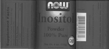 NOW Inositol Powder 100% Pure - supplement