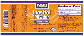 NOW Inositol Powder - supplement