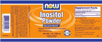 NOW Inositol Powder - supplement