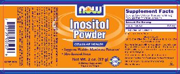 NOW Inositol Powder - supplement