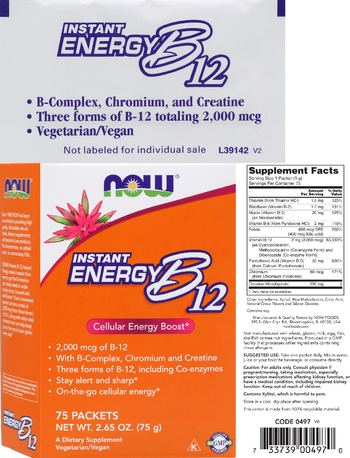 NOW Instant Energy B12 - supplement