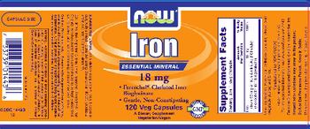 NOW Iron 18 mg - supplement