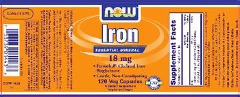 NOW Iron 18 mg - supplement