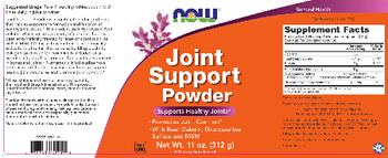 NOW Joint Support Powder - supplement