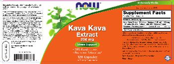 NOW Kava Kava Extract 250 mg - supplement