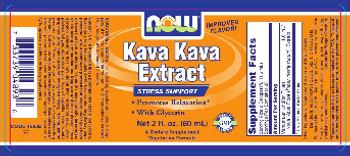 NOW Kava Kava Extract - these statements have not been evaluated by the food and drug administration this product is not int