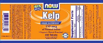 NOW Kelp 150 mcg Of Natural Iodine - supplement