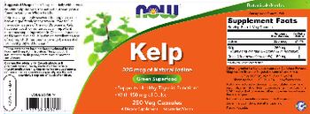 NOW Kelp - supplement