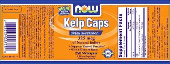 NOW Kelp Caps - supplement