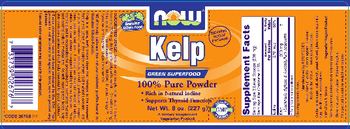 NOW Kelp - supplement