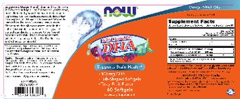 NOW Kid's Chewable DHA Fruit Flavor - supplement