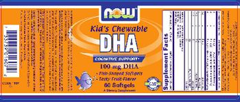 NOW Kid's Chewable DHA - supplement