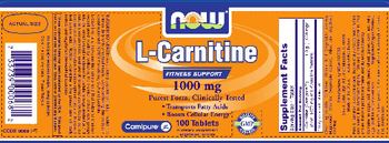 NOW L-Carnitine 1000 mg - supplement