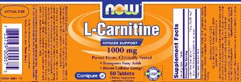 NOW L-Carnitine 1000 mg - supplement