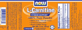 NOW L-Carnitine - supplement
