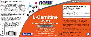 NOW L-Carnitne 250 mg - capsule size