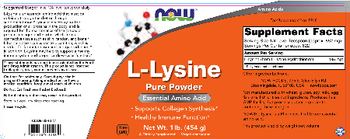 NOW L-Lysine - supplement