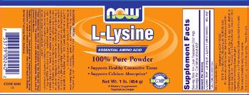 NOW L-Lysine - supplement