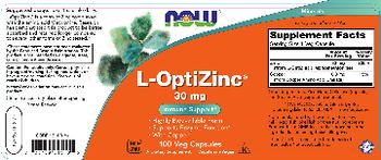 NOW L-OptiZinc 30 mg - supplement