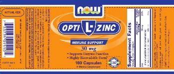 NOW L-OptiZinc 30 mg - supplement