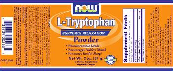 NOW L-Tryptophan Powder - supplement