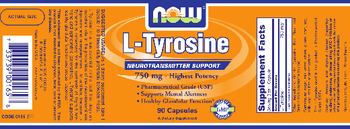 NOW L-Tyrosine 750 mg - supplement