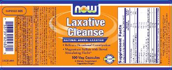 NOW Laxative Cleanse - supplement