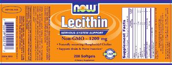 NOW Lecithin - supplement