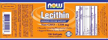 NOW Lecithin - supplement