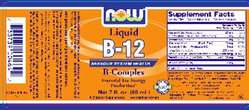 NOW Liquid B-12 - supplement