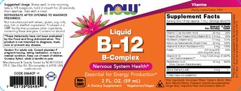 NOW Liquid B-12 - supplement