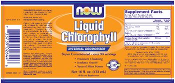 NOW Liquid Chlorophyll - supplement