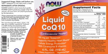 NOW Liquid CoQ10 - supplement