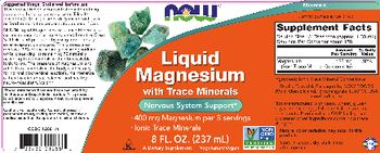 NOW Liquid Magnesium with Trace Minerals - supplement