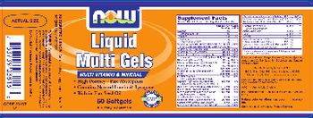 NOW Liquid Multi Gels - supplement