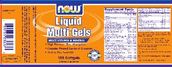 NOW Liquid Multi Gels - supplement