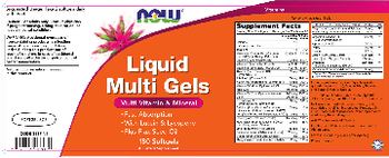 NOW Liquid Multi Gels - supplement