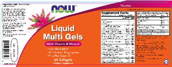 NOW Liquid Multi Gels - supplement