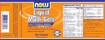 NOW Liquid Multi Gels - supplement