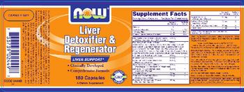 NOW Liver Detoxifier & Regenerator - supplement
