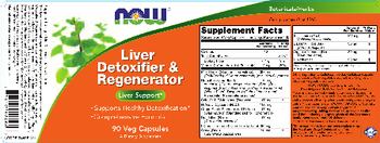 NOW Liver Detoxifier & Regenerator - supplement