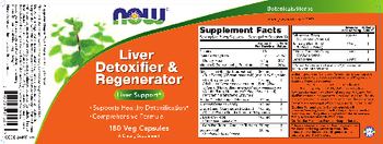 NOW Liver Detoxifier & Regenerator - supplement