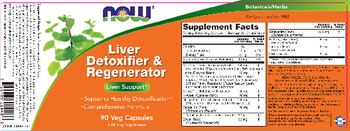 NOW Liver Detoxifier & Regenerator - supplement