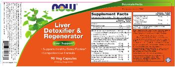 NOW Liver Detoxifier & Regenerator - supplement