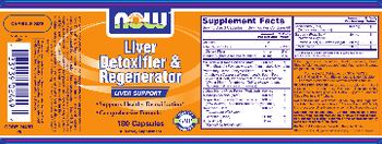 NOW Liver Detoxifier & Regenerator - supplement